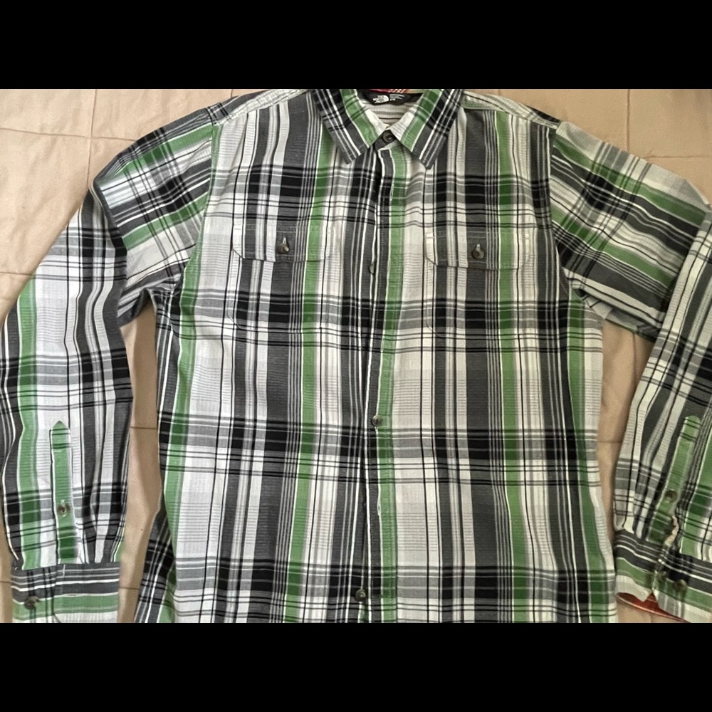 Northface long sleeve button down shirt.